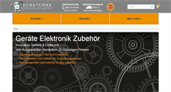 Desktop Screenshot of geraetemax.de